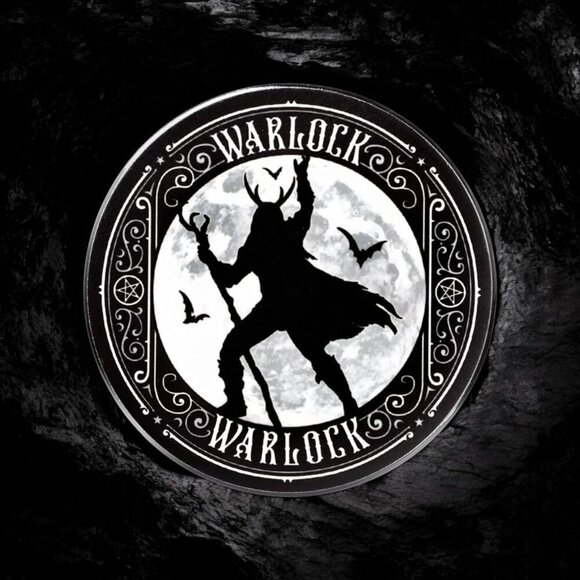 Alchemy ✦ Witch & Warlock Mug Set ✦ Black Fine Bone China w/ Matching Coasters - Picture 8 of 10